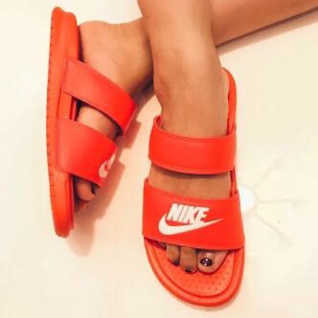 nike benassi duo ultra slide red