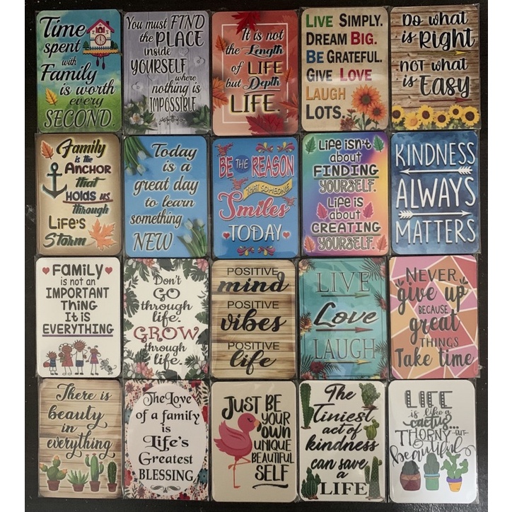 Inspirational Ref Magnet...NEW DESIGNS (bigger than ATM size) | Shopee ...