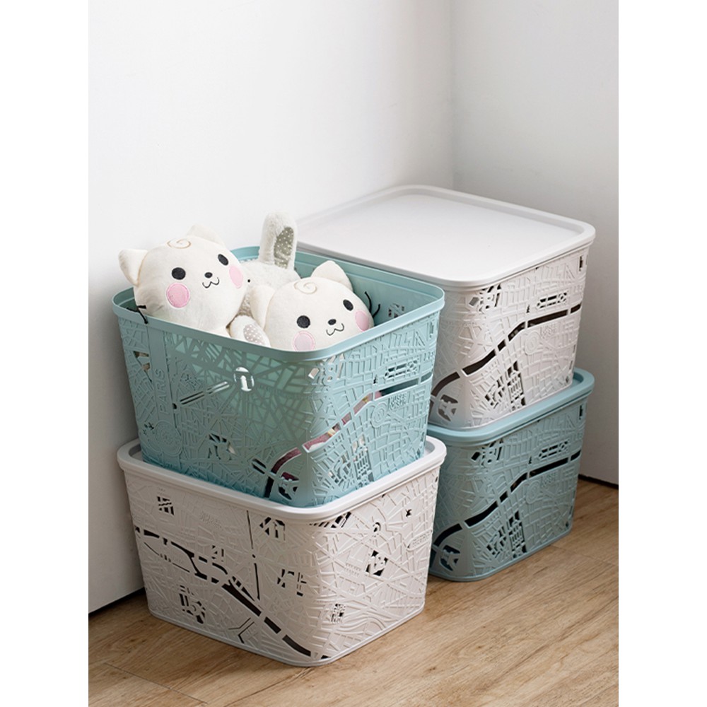 large plastic toy chest