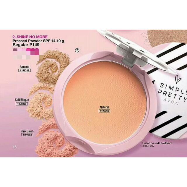 Avon Simply Pretty Shine No More Pressed Powder SPF14 10g Shopee Philippines