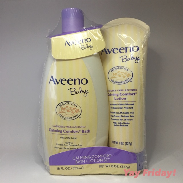 Aveeno Baby Calming Comfort Bath And Lotion Set Shopee Philippines