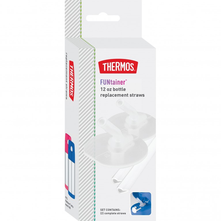 thermos funtainer bottle replacement straws