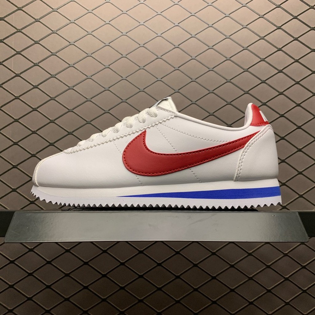 100% Authentic Nike Classic Cortez Leather Forrest Gump White Sport Running  Shoes for Men and Women | Shopee Philippines