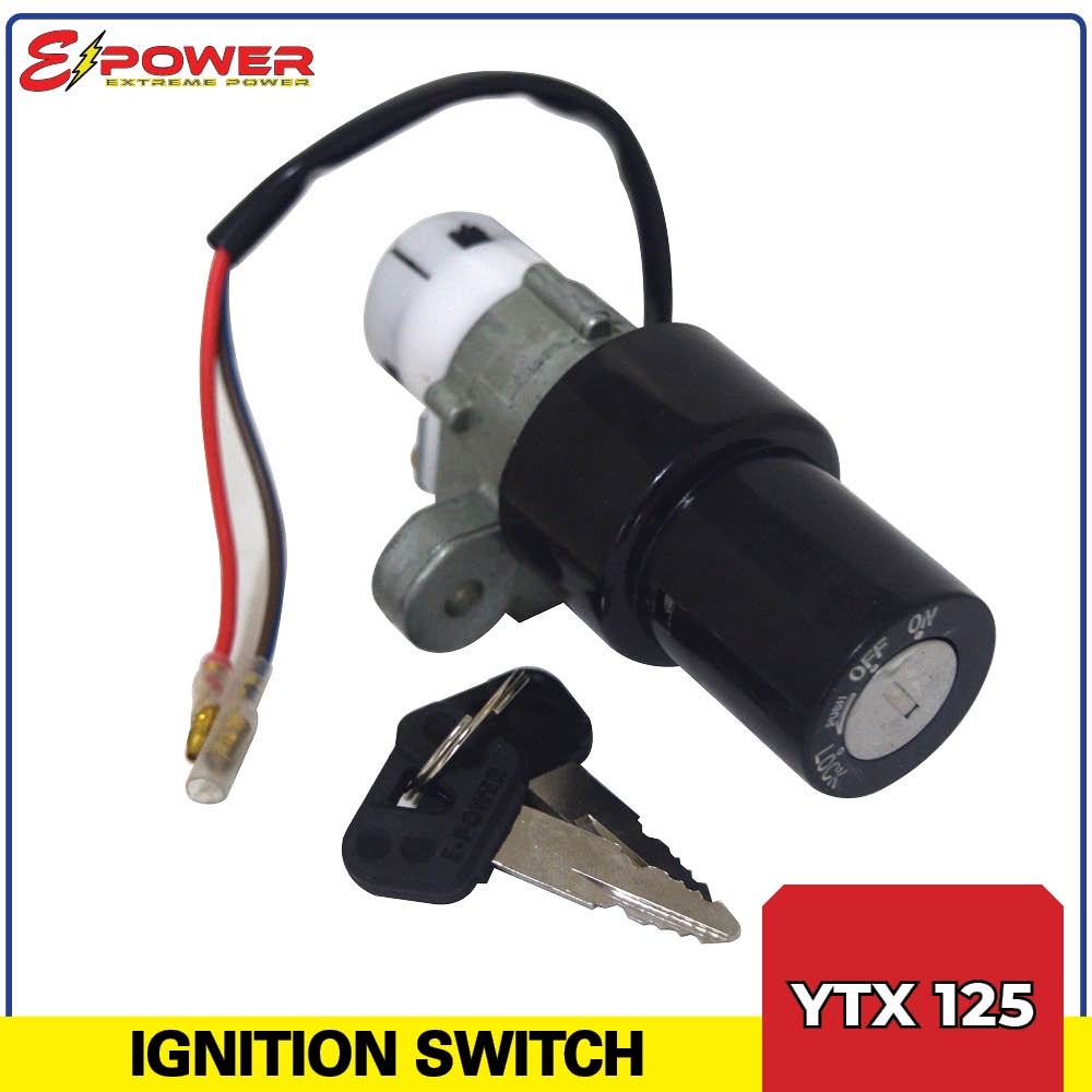 Yamaha YTX125 E-Power Ignition Switch / Main Switch & Key Set | Shopee ...