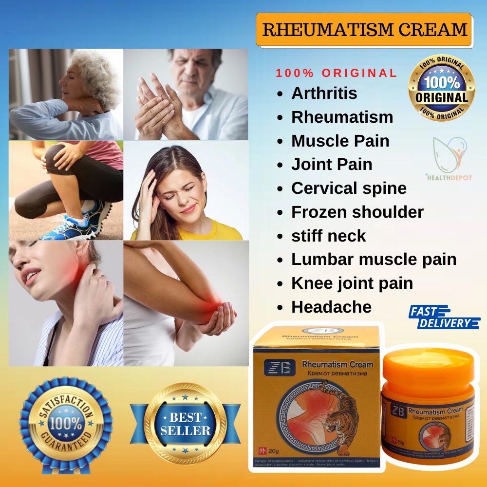ORIGINAL Pain Reliever Rheumatism Cream Tiger Balm Arthritis Cream Gout Gamot sa Rayuma Muscle