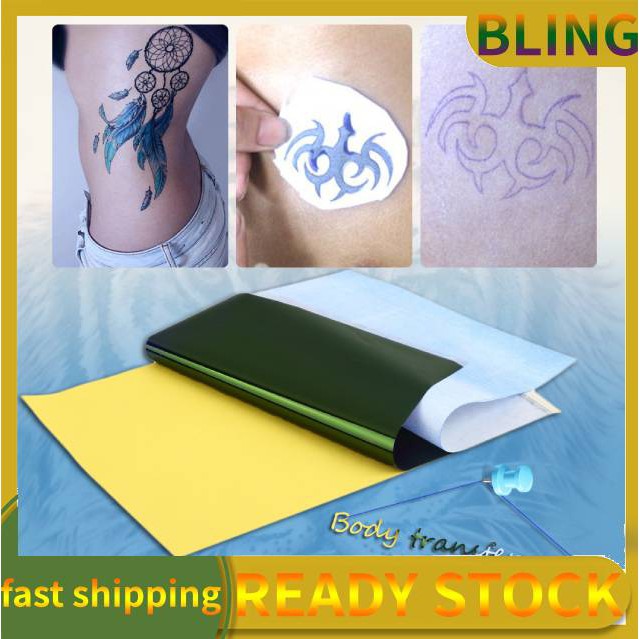 10sheets Tattoo Transfer Carbon Paper Supply Tracing Copy Body Art Stencil A4 Shopee Philippines 2149