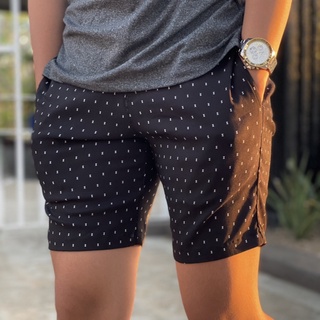 PRINTED Tapered fit shorts unisex/ mens short