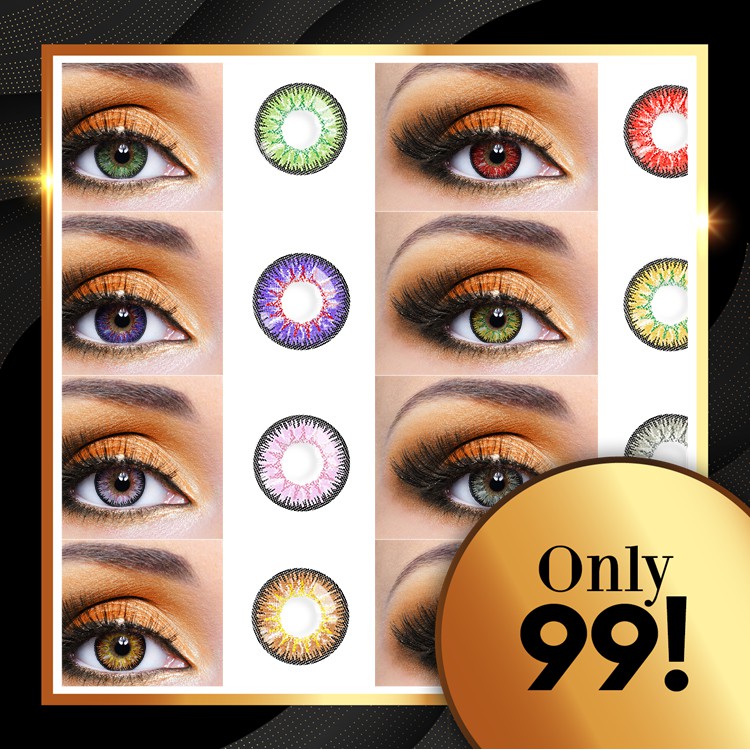 Magic Eye / Fancy Look 1 PAIR / 2 PCS Contact Lens Evil Eye Animation Contact Lens Shopee