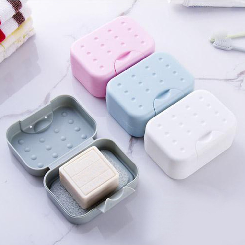 Soap Dispenser Dish Case Holder Container Box for Bathroom Travel Carry Case TS 