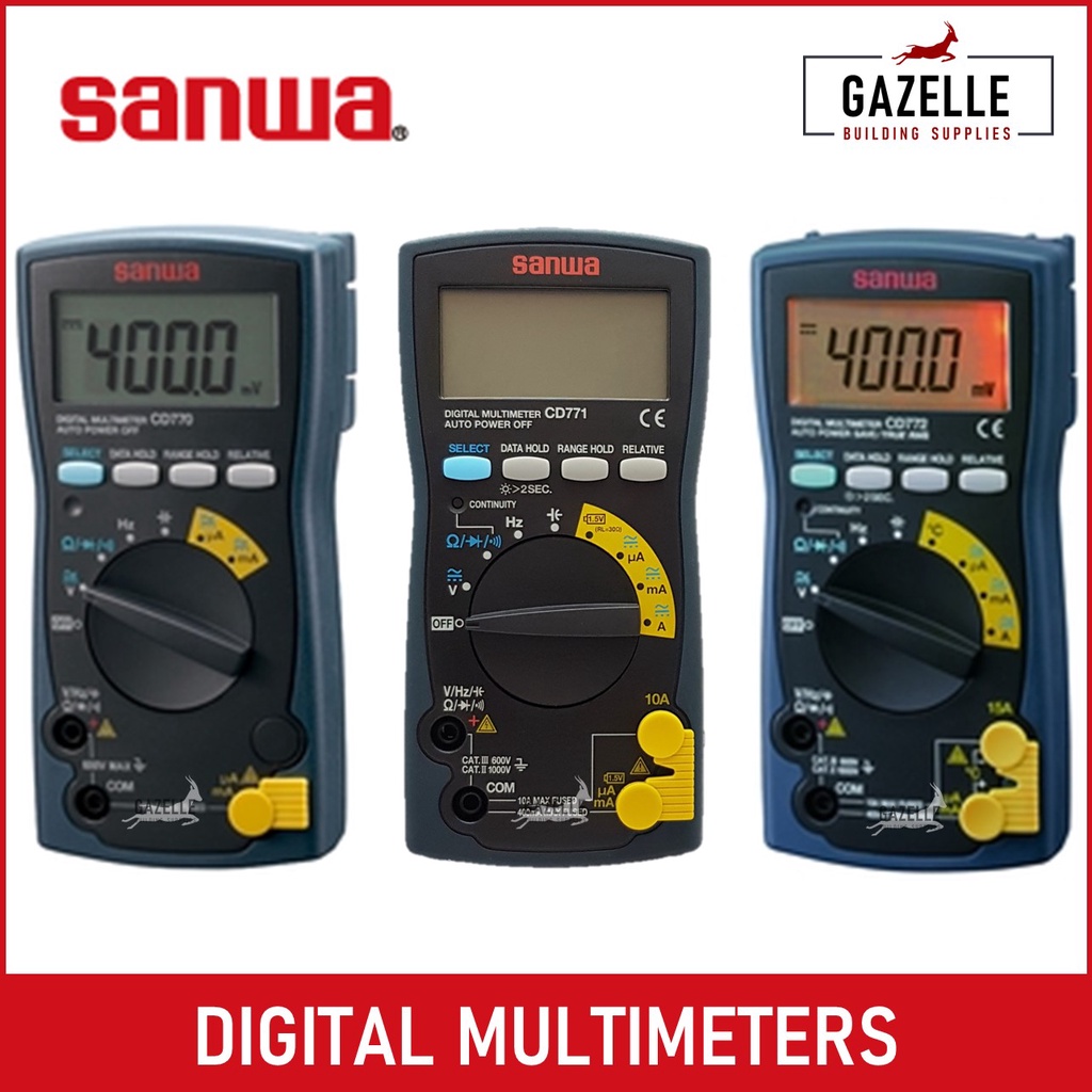 Sanwa Digital Multimeter Tester Multitester CD770 / CD771 / CD772