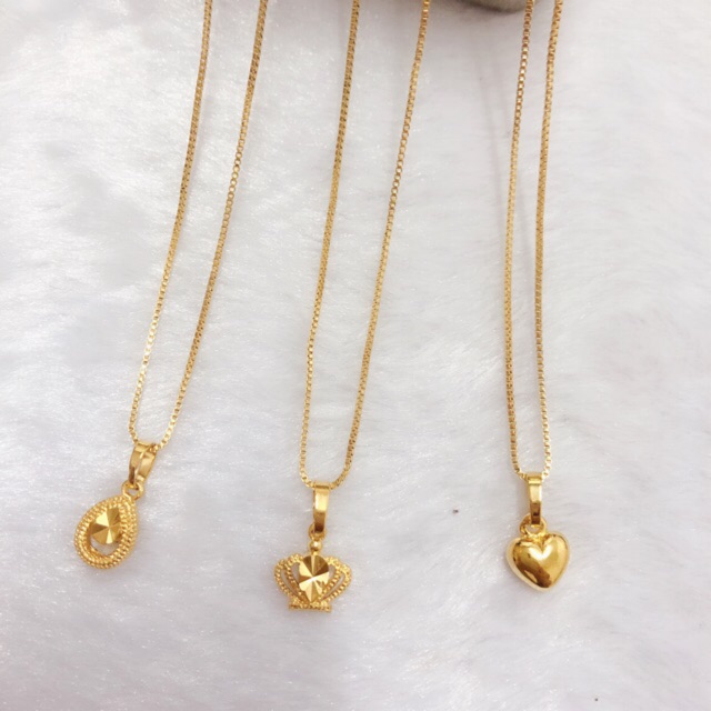 [YH] Bangkok Thailand Gold Plated Fashion Necklace (with box) Shopee