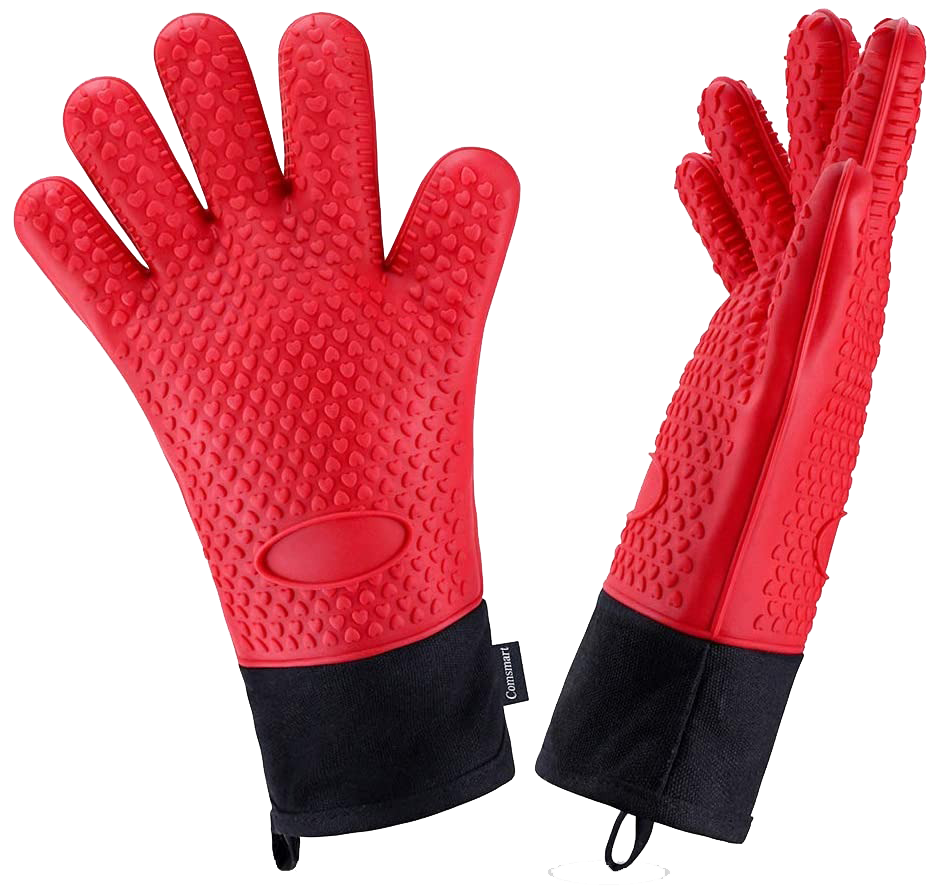 1 PC Heat Resistant Silicone Kitchen Gloves Baking Cooking Grilling
