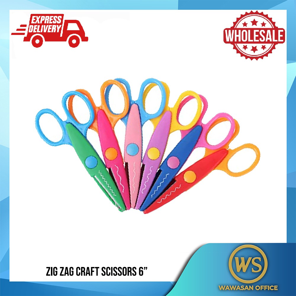 Zig Zag Scissor Craft Scissor Scissors Gunting DIY Laciness Zig Zag