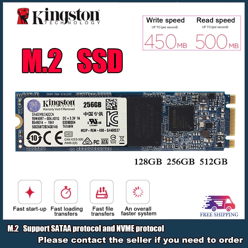 Ready Stock Kingston M.2 Nvme SSD 128GB 256GB 512GB Sata Protocol NV1 2280 Solid State Hard Drive For Laptop Desktop PC | Shopee Philippines