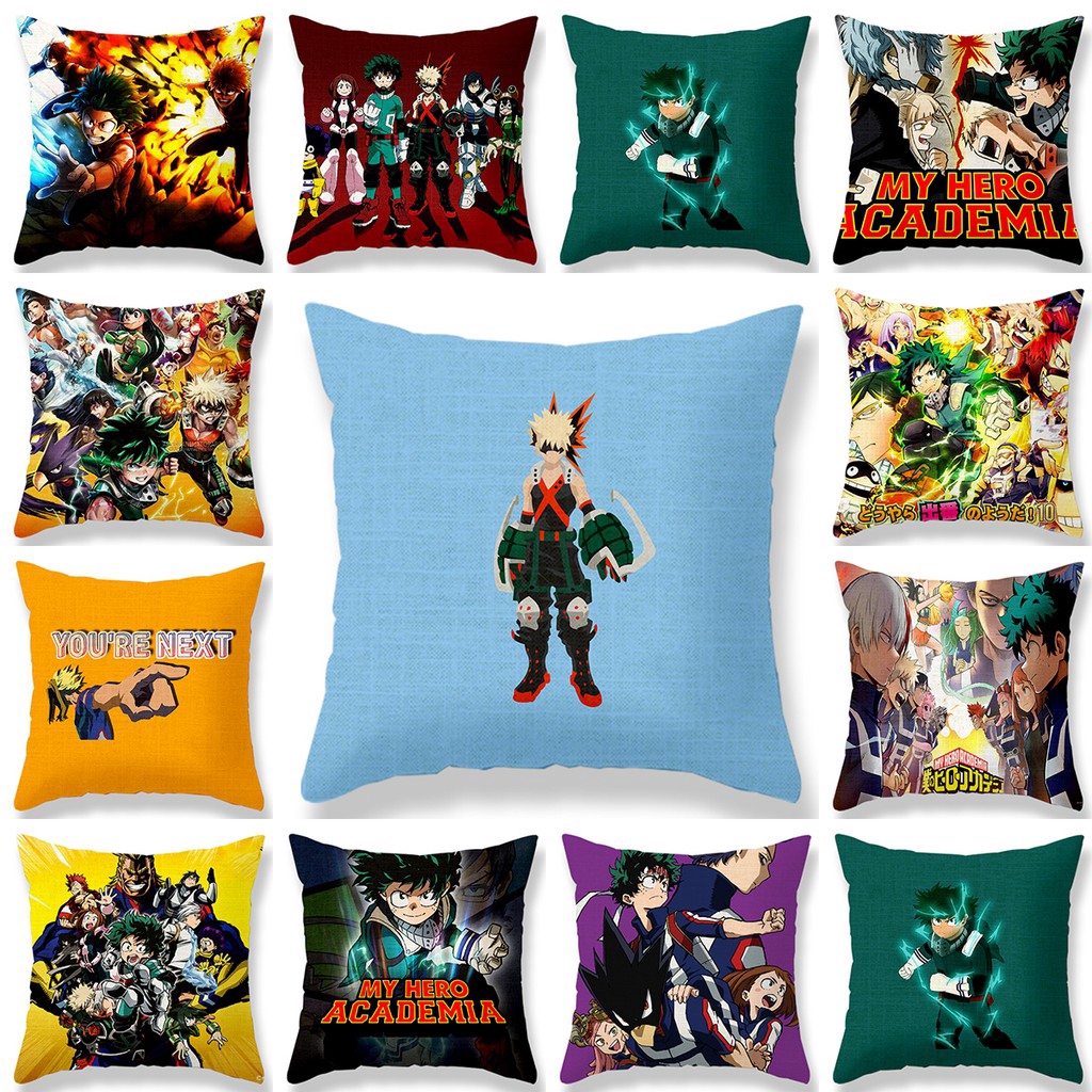 My Hero Academia Pillow Sofa Bed Sofa Pillow Cushion Case Shopee
