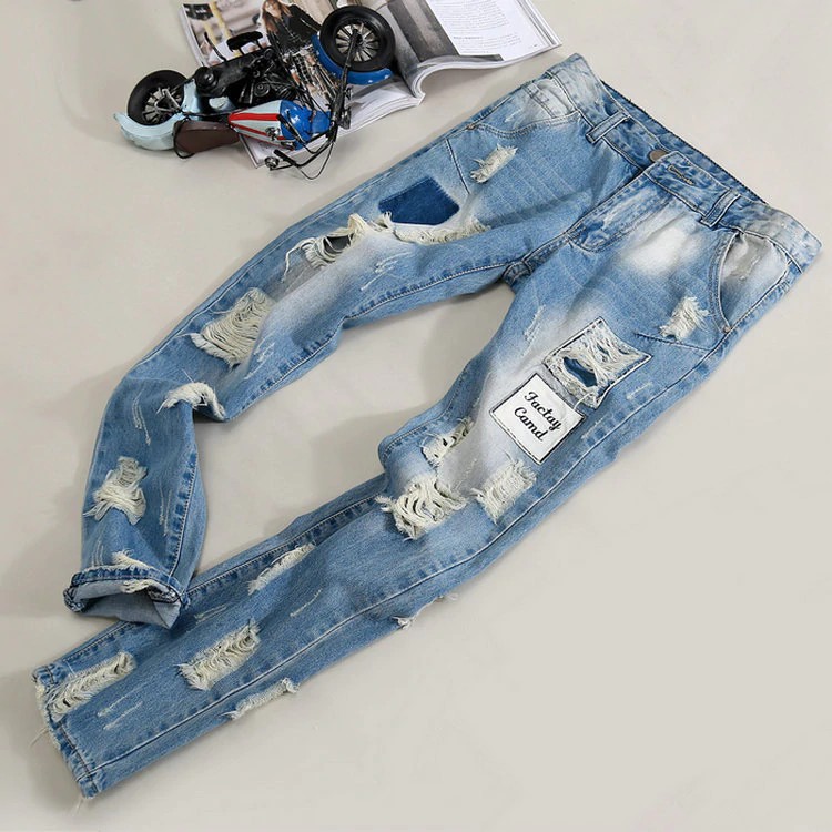 side strap jeans mens