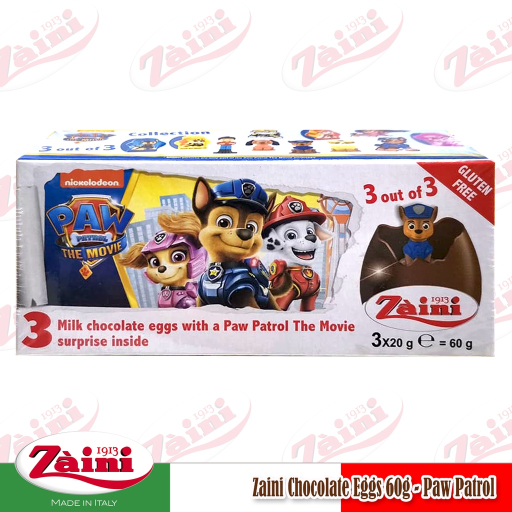 Zaini Chocolate Eggs 60g Paw Patrol the Movie Shopee Philippines
