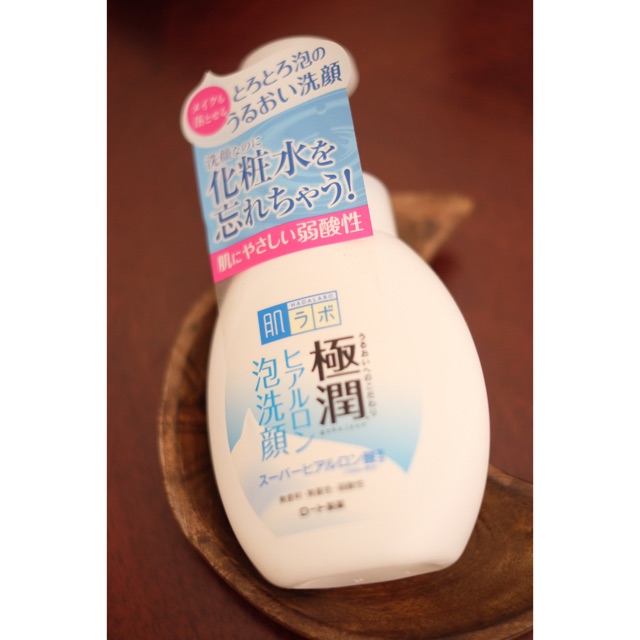 hada labo japan gokujyun hyaluronic acid moisture bubble foaming cleanser