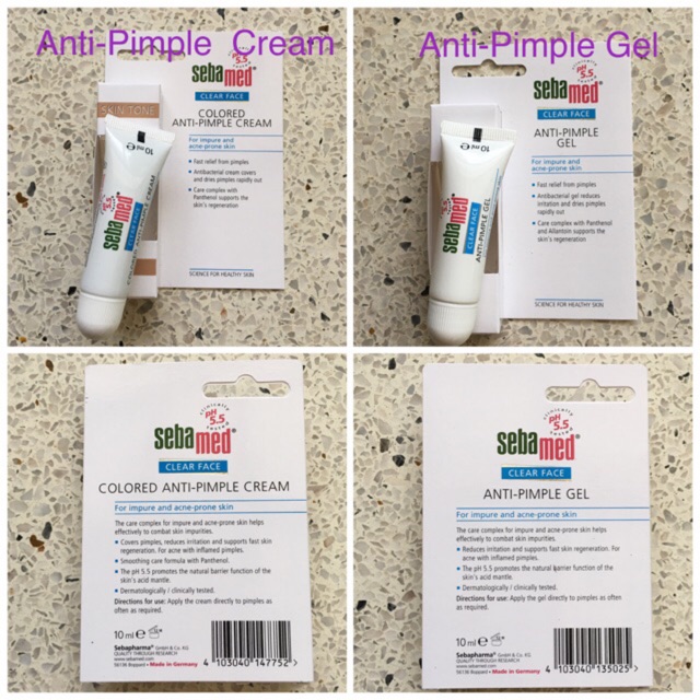 sebamed colored anti pimple cream