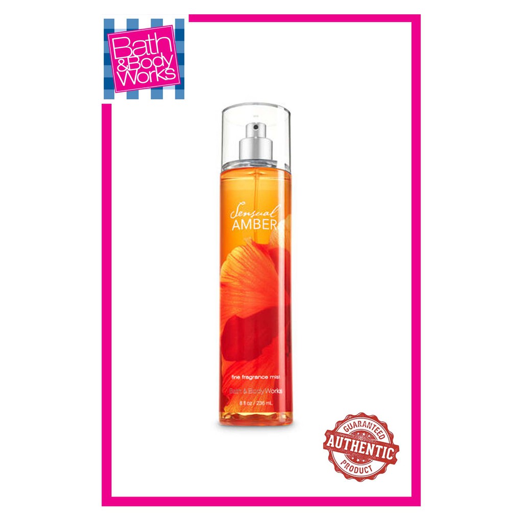 BATH & BODY WORKS Sensual Amber AUTHENTIC Fine Fragrance Mist Shopee
