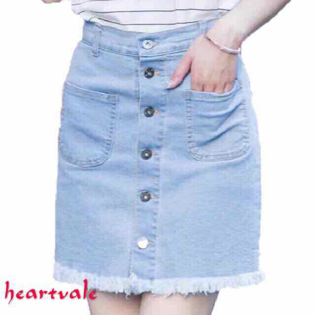 denim skirt shopee