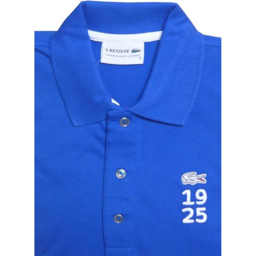 royal blue lacoste polo