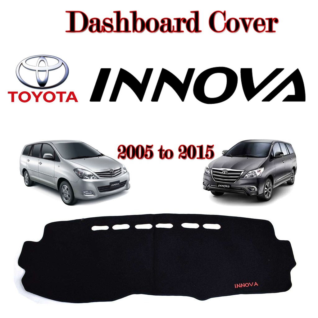 Toyota Innova 20052015 Car Dashboard cover Panel Mat with Logo