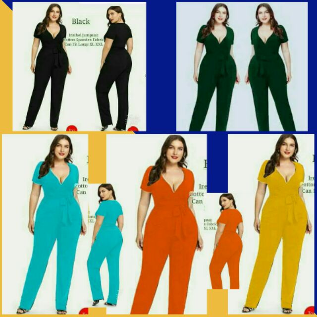 spandex plus size formal jumpsuits