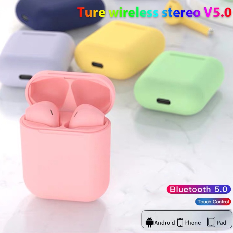 BT headsets 5.0 Wireless Headphones True wireless earphone Touch bluetooth headset with Mic