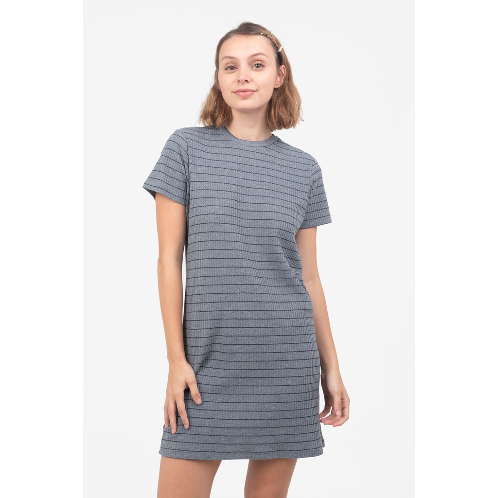 gray shift dress