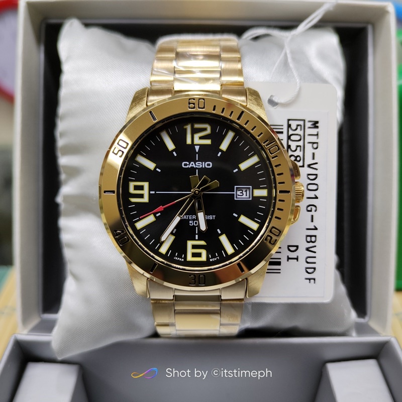 Casio Mens Mtp Vd G B Shopee Philippines