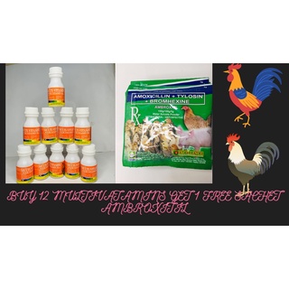 [CL REYES AGRIVET] BUY 12 MULTIVATAMINS WITH VITAMIN B12 GET 1 FREE SACHET AMBROXITI /SUPPLEMENT