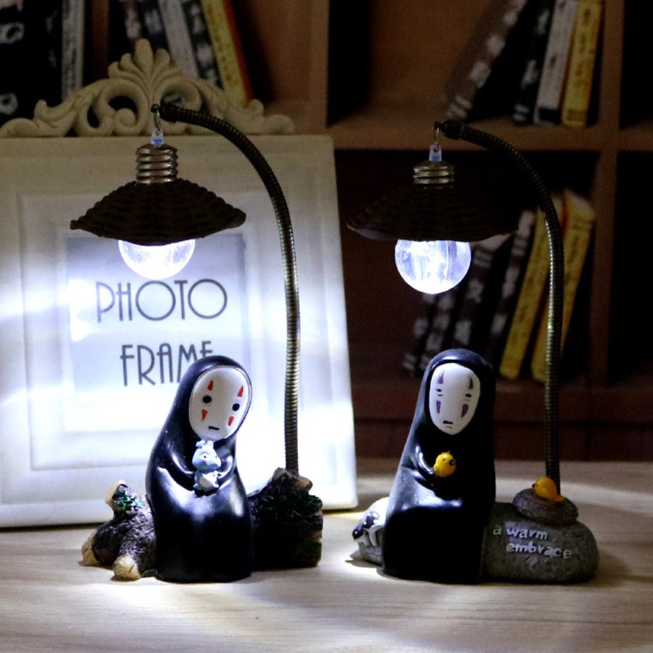 Faceless Man Led Light Miyazaki Animation Spirited Away No Face Man Night  Light Lamp Resin Ornaments Craft|Figurines Miniatures| AliExpress | No Face  Man Small Night Light Lamp Resin Decorations Spirited Away |