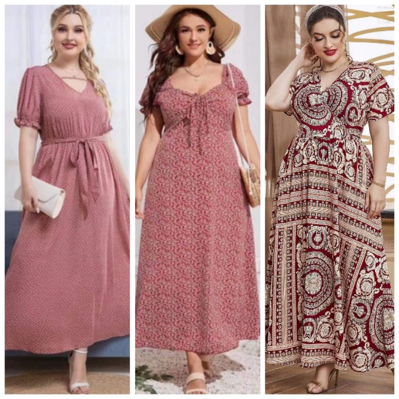 898 ASY CASUAL DRESS PLUS SIZE DRESS (FIT TO XL) Shopee Philippines