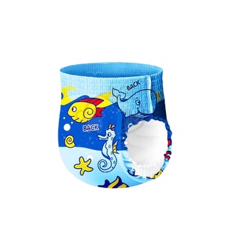 Baby Swimming Diapers Underwater World Style Waterproof Diaper Pants Lampin Renang Bayi