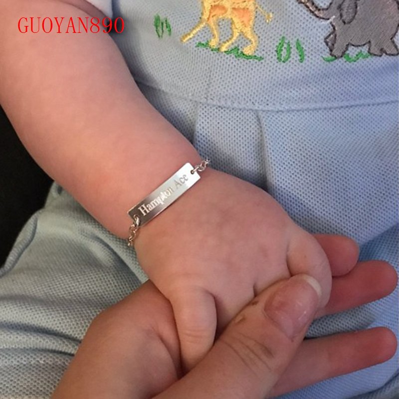 silver hand bracelet for baby boy