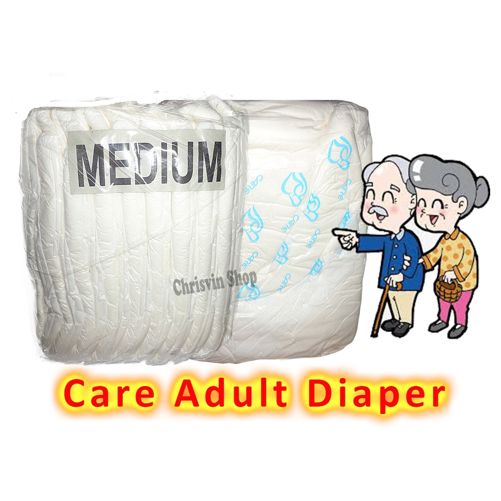 Care Generic Adult Diaper Medium By 10pcs. Per Pack Shopee Philippines
