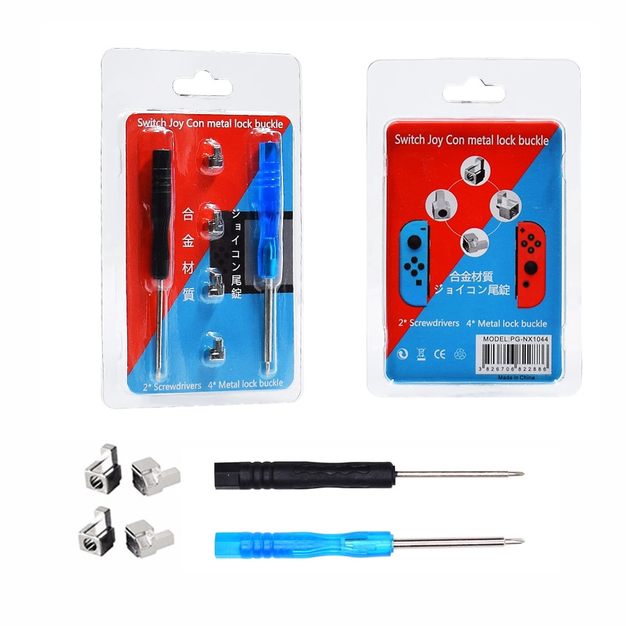 4 Pcs Metal Lock Buckle With Opening Tool For Nintendo Switch Joycon