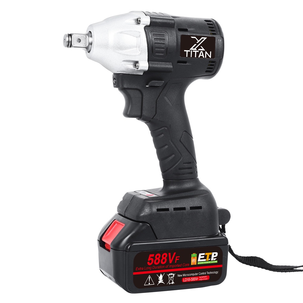 Xtitan 588v Electric Cordless Brushless Impact Wrench 3000rpm Ratchet Driver Set Lithium Power