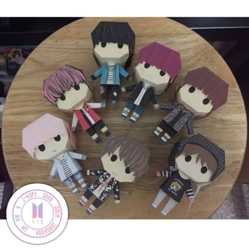 paper toy bts