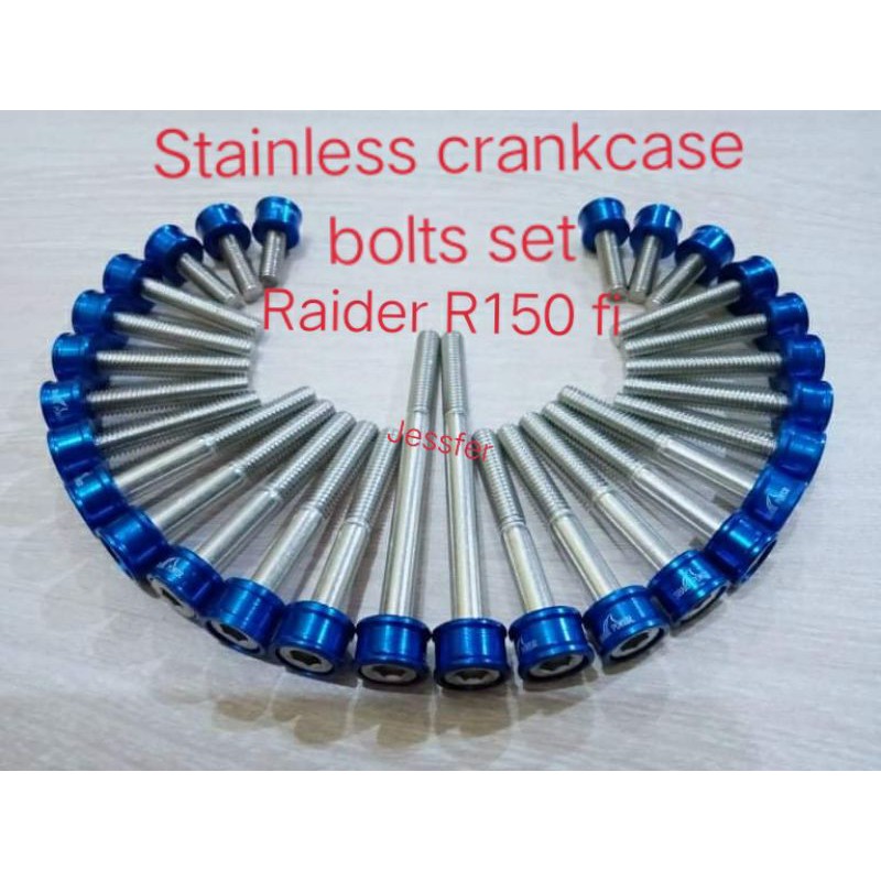 Stainless Crankcase bolts set Raider Fi 150 Shopee Philippines