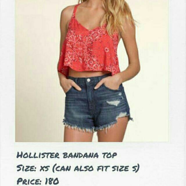 bandana top hollister