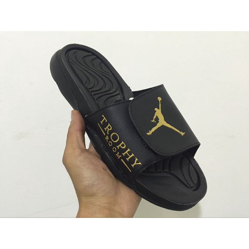 mens gold flip flops