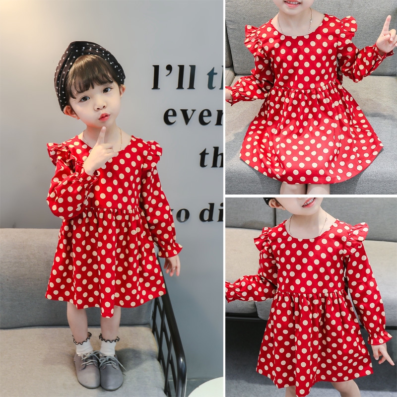 baby girl red frock