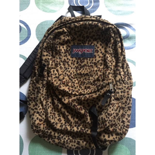 jansport leopard backpack
