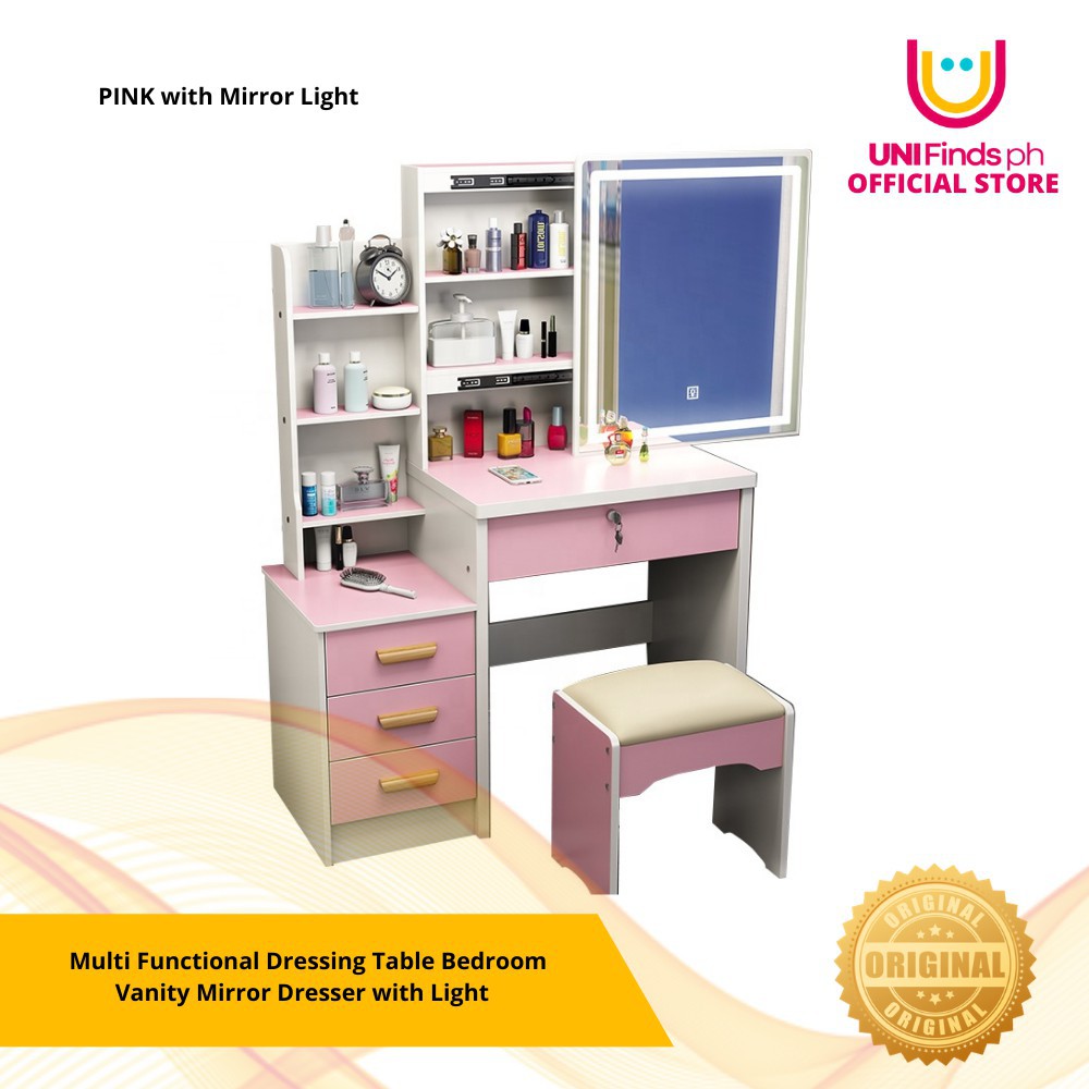 Kids Vanity Bedroom Furniture Set Makeup Desk Dressing Table With Led Light Mirror Stool Dressers Shopee Philippines Kids Vanity Bedroom Furniture Set Makeup Desk Dressing Table With Led Light Mirror Stool Dressers Shopee Philippines