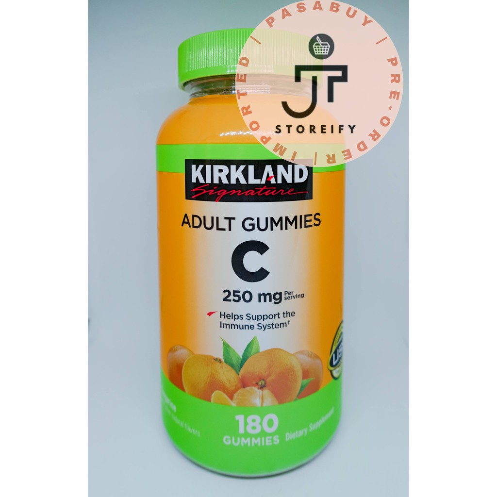 Kirkland Signature Adult Gummies Vitamin C 250mg,180 gummies Shopee