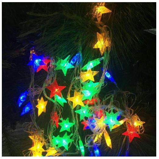 Christmas Lights with Music LED Colorful Lights 5m 50L Indoor and