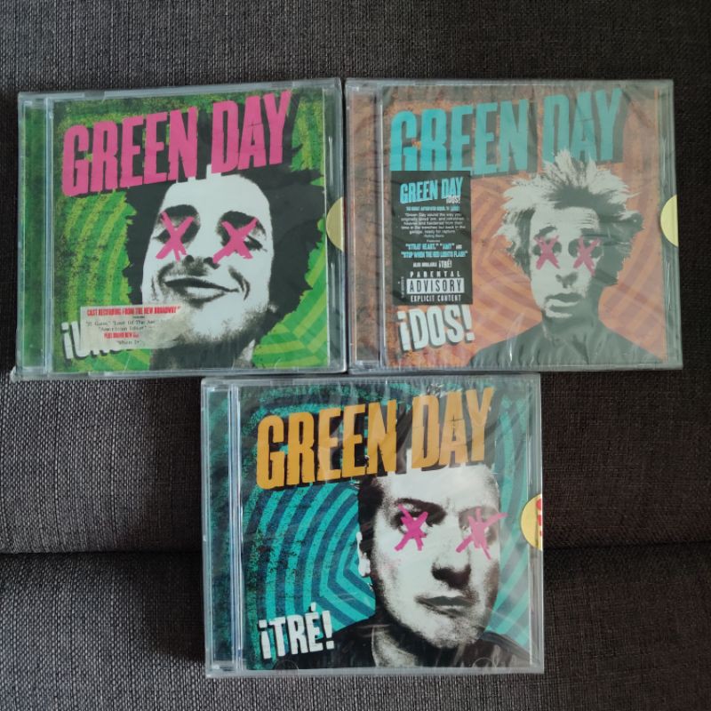 日本本物 GREEN DAY アナログレコード UNO! DOS! TRE!３枚セット munkel.cr
