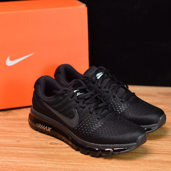 nike air max 2017 black running shoes